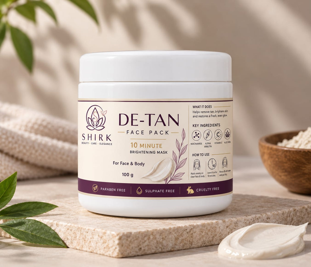 DE-TAN Face Pack